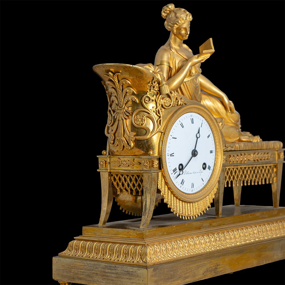 Table Clock Depicting “the Reader”-photo-1