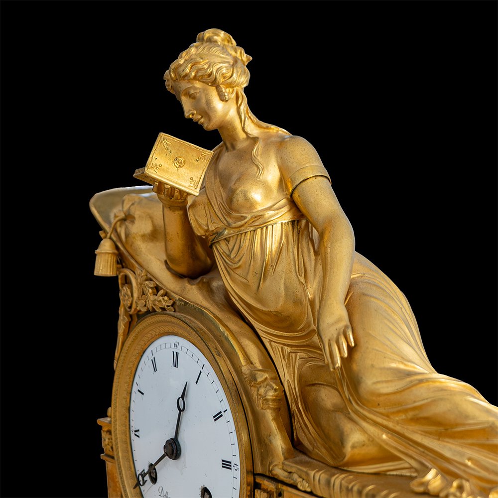 Table Clock Depicting “the Reader”-photo-2