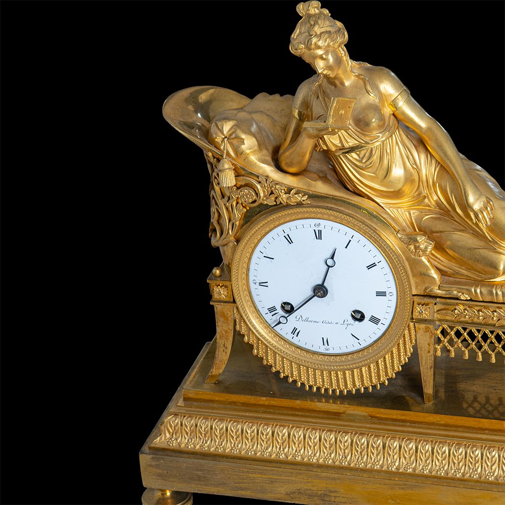 Table Clock Depicting “the Reader”-photo-4