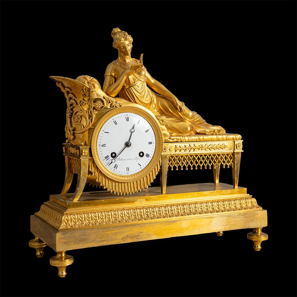 Table Clock Depicting “the Reader”