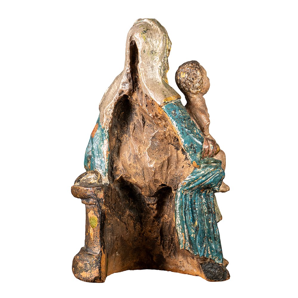 Groupe sculptural en terre cuite-photo-6