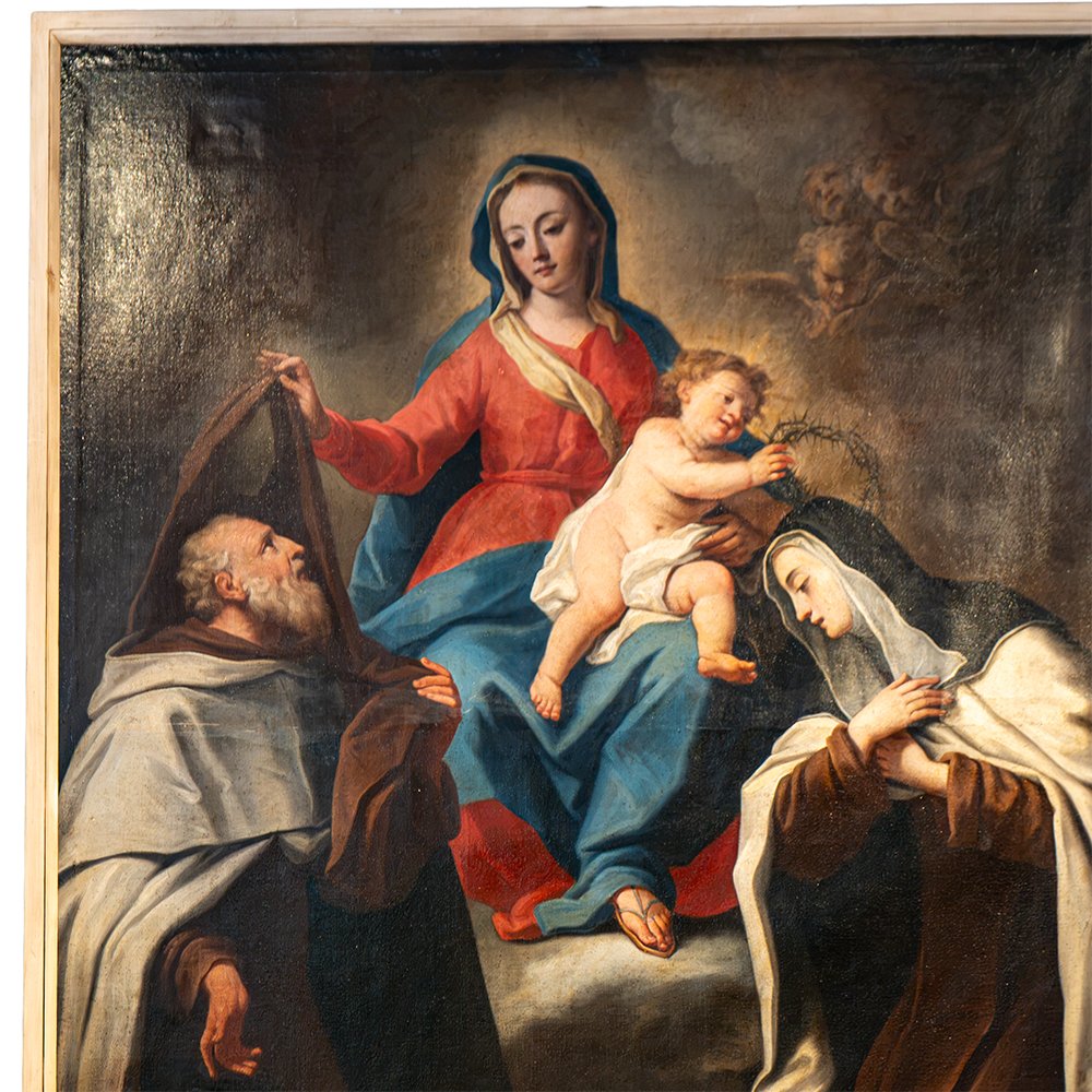 Painting Depicting The Holy Family With Saints-photo-3