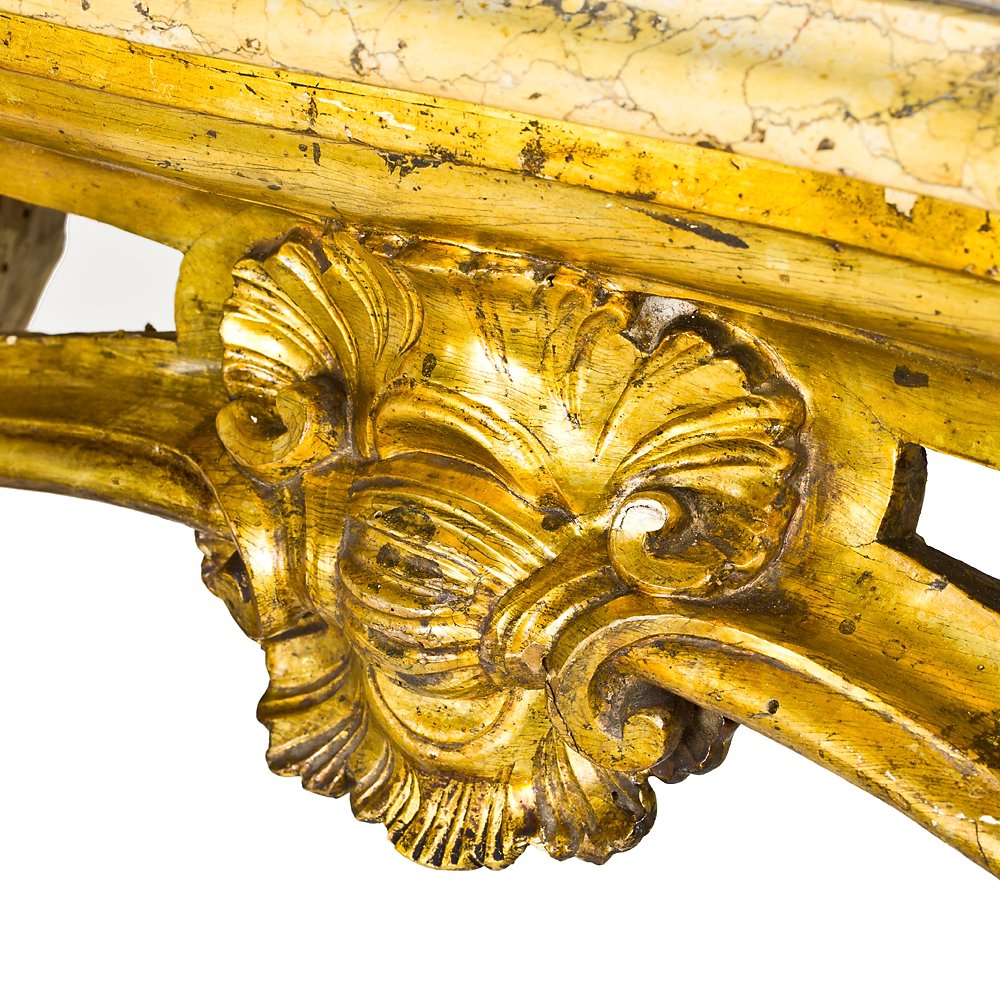 Paire de consoles Louis XV (Naples)-photo-7