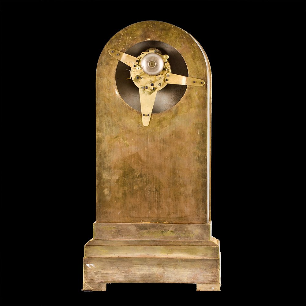 "escapement" Clock With A Painted Porcelain Plaque Depicting The Duchess Of Berry-photo-7