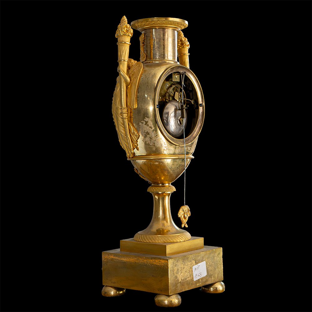 Pendule de table en bronze doré-photo-5