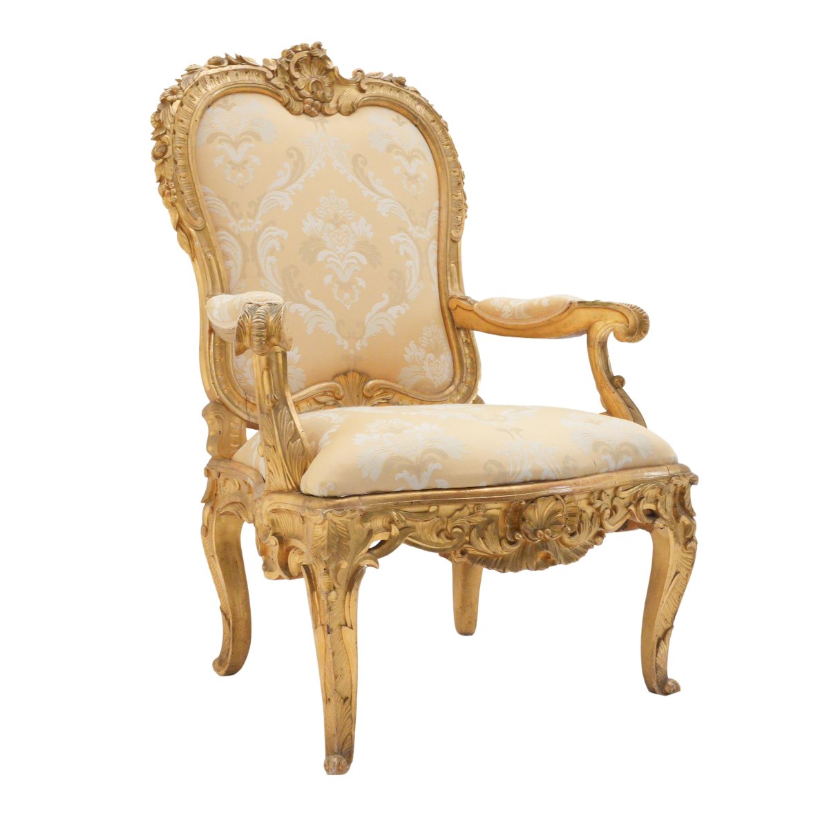 Pair Of Louis XV Armchairs – Rome-photo-2