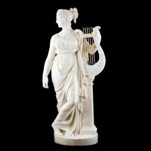  Sculpture Depicting The Muse Terpsichore With The Lyre