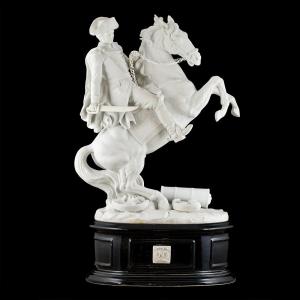Sculpture équestre représentant Napoléon à cheval