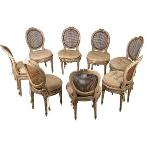 Set Of Eight Louis XVI Chairs
