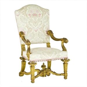 Piedmontese Transition Louis XV - Louis XVI Armchair