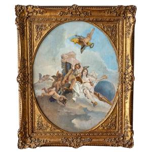 Sketch Depicting The Allegory Of Time And Truth - Jacopo Guarana