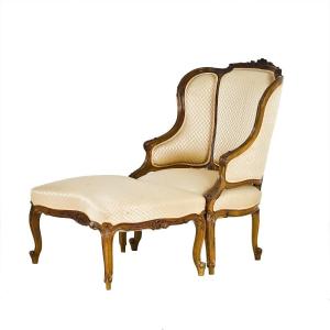 Chaise longue Louis XV