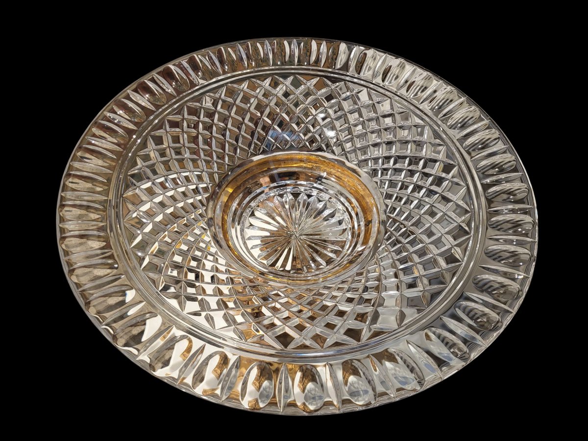 Gilded Bronze And Crystal Centerpiece-photo-2