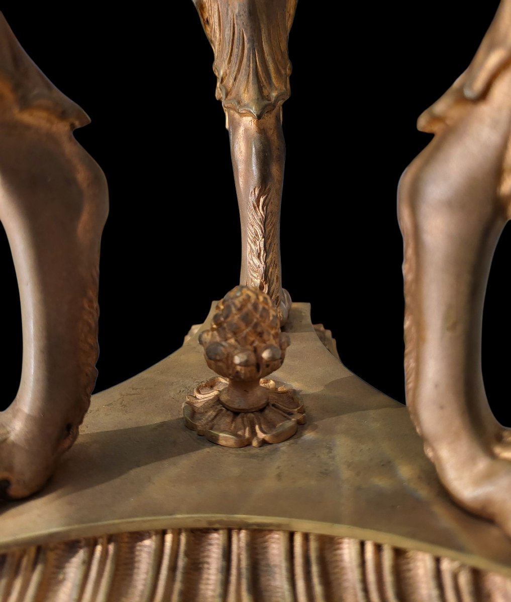 Gilded Bronze And Crystal Centerpiece-photo-1