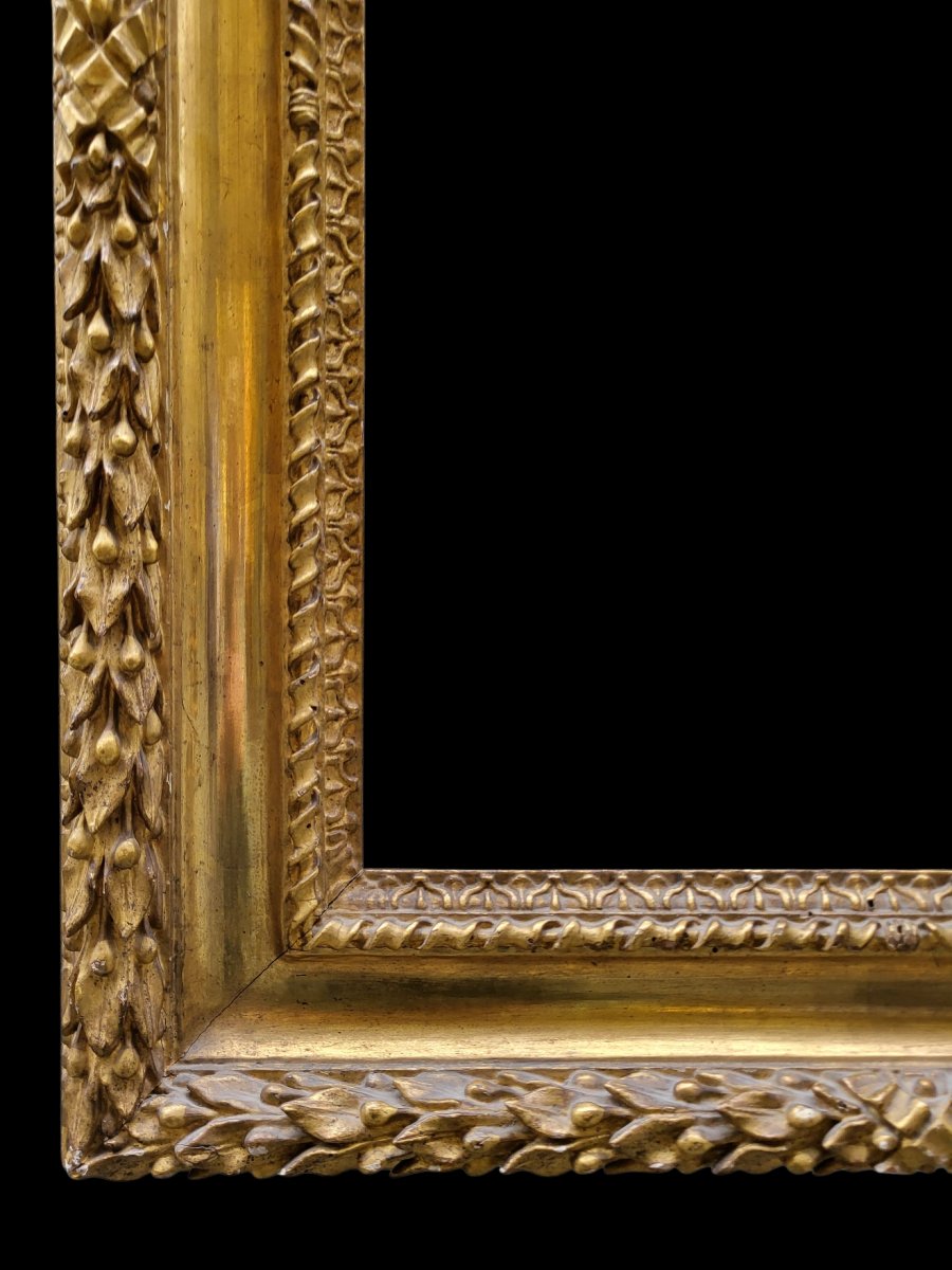 Carved And Gilded Wooden Frame-photo-3
