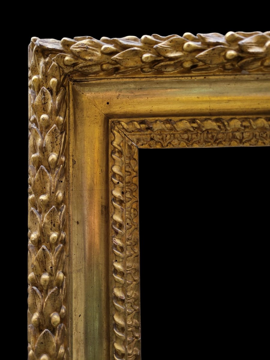 Carved And Gilded Wooden Frame-photo-4