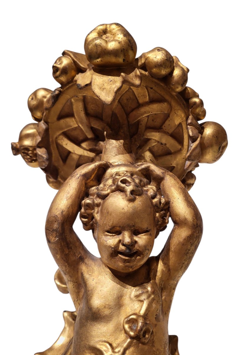 Étagère-porte-vase représentant un putto-photo-2