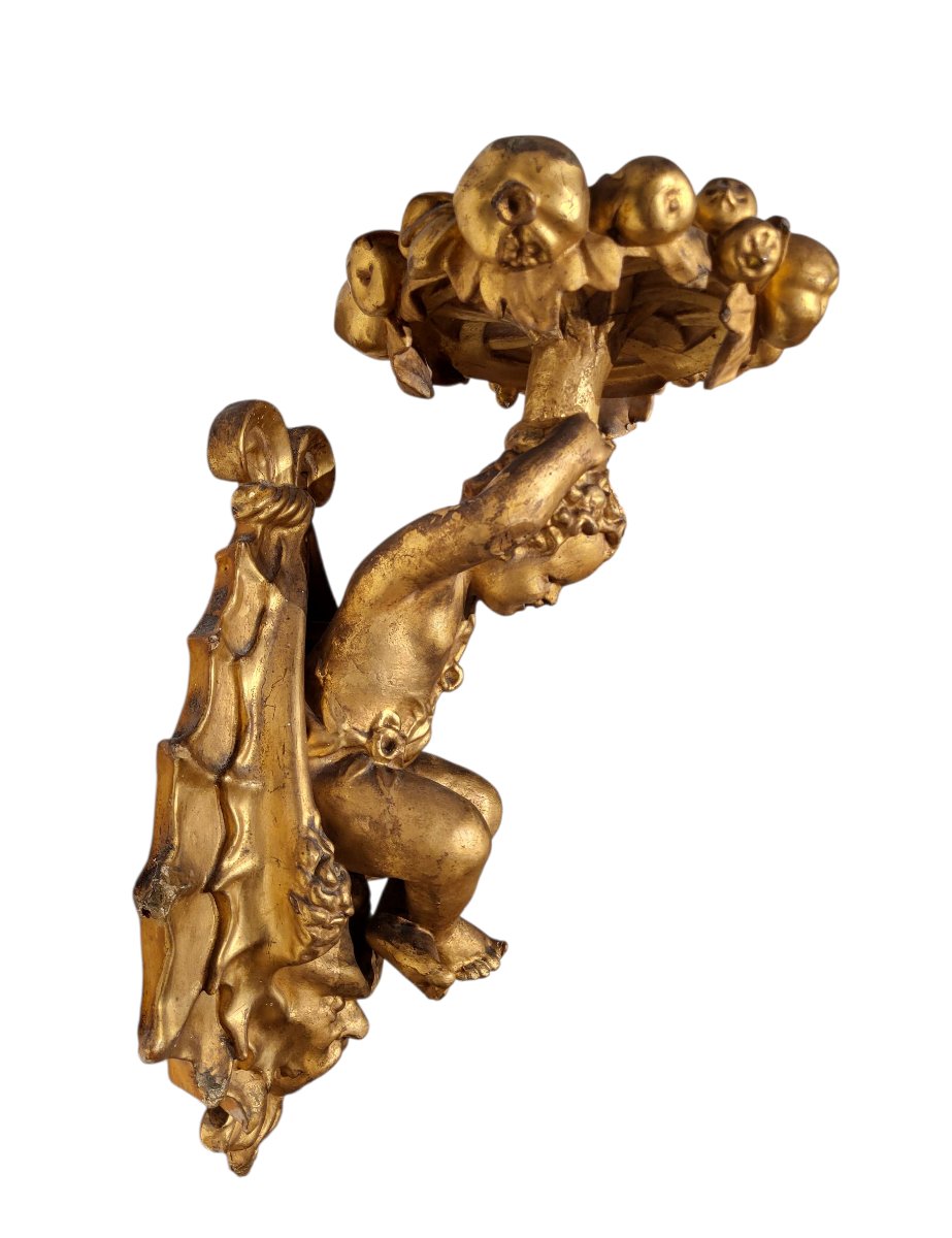 Étagère-porte-vase représentant un putto-photo-3