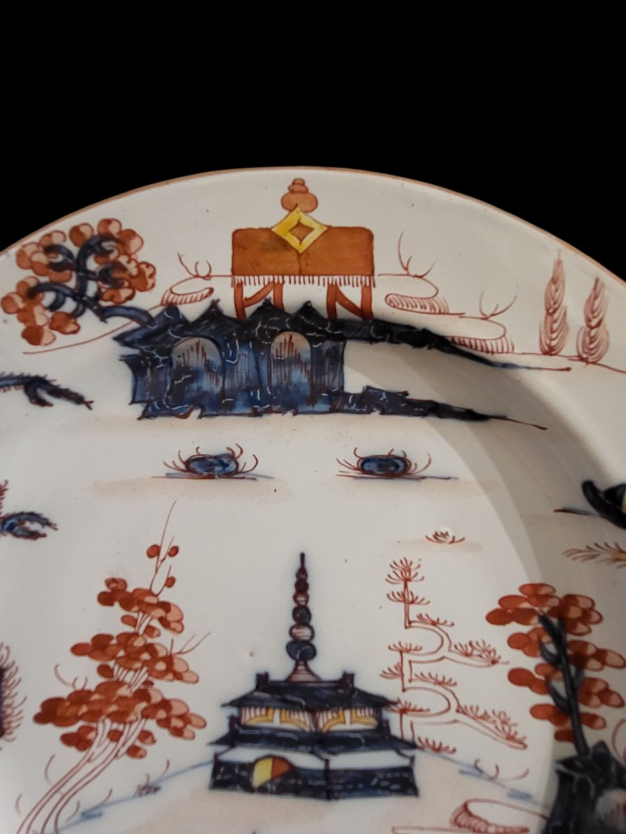 Three Plates In Majolica From Milan, Felice Clerici Manufacture Or Pasquale Rubati-photo-5