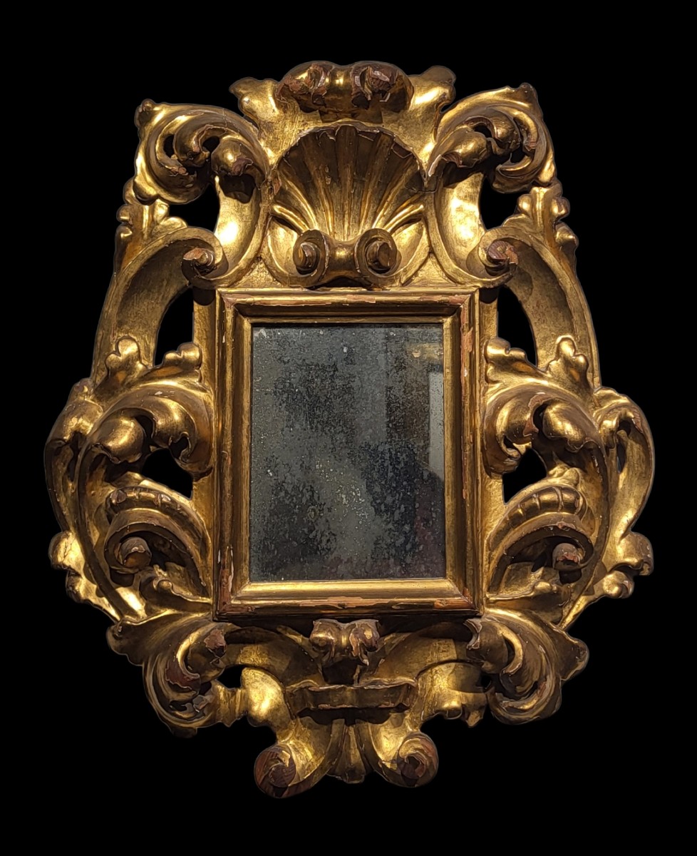 Carved And Gilded Frame With Mirror, Spain, Late 17th Century