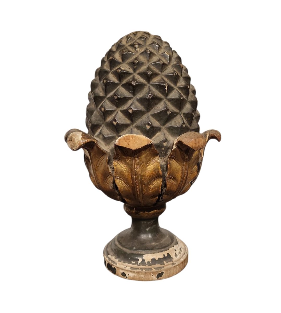 Élément décoratif en forme de pomme de pin, Toscane, fin du XVIIIe siècle-photo-2