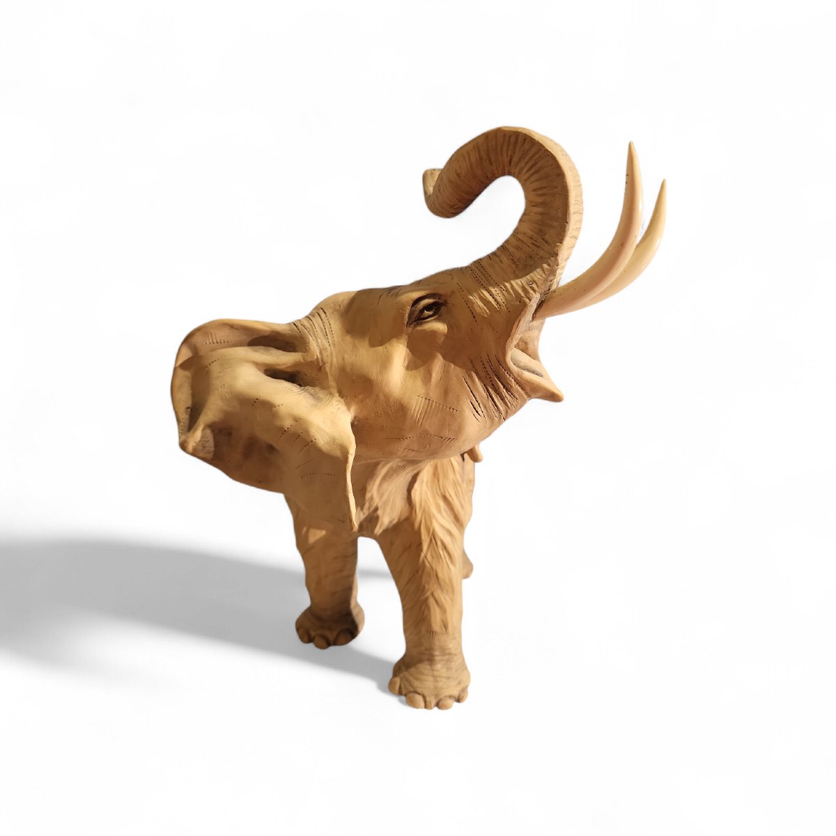 Éléphant en terre cuite, signé Bruno Tornati en collaboration pour Cacciapuoti-photo-1