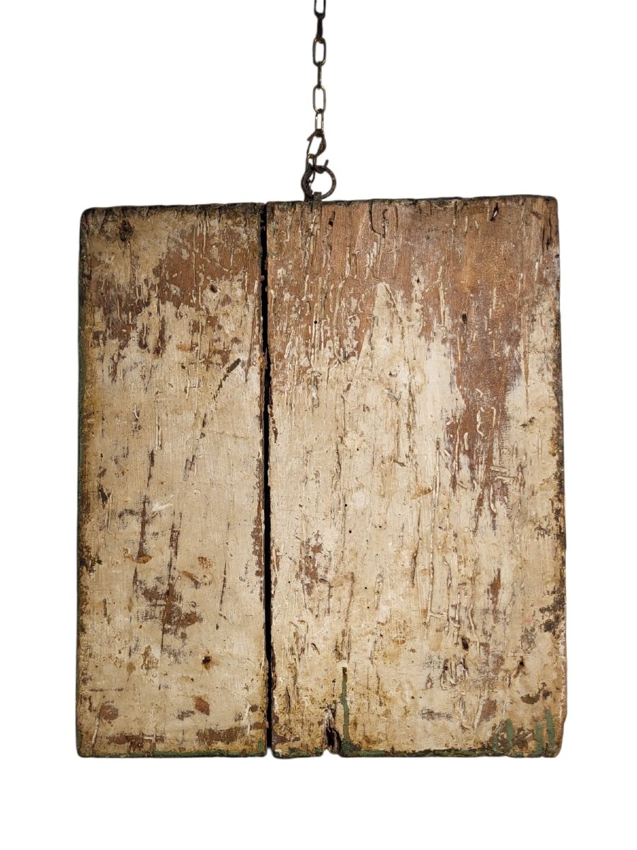 Cadre à cassette en bois sculpté et laqué, Émilie, XVIIe siècle. -photo-2