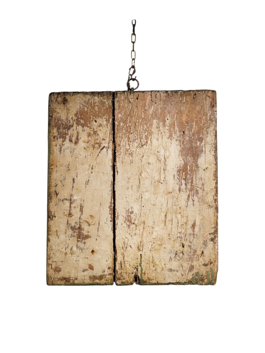 Cadre à cassette en bois sculpté et laqué, Émilie, XVIIe siècle. -photo-4