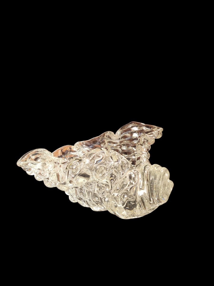 Grande coquille en verre, Murano, 1950-photo-3