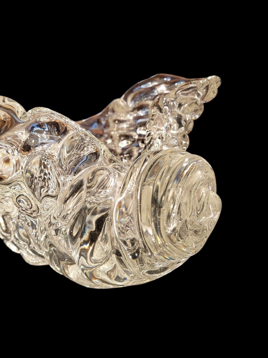 Grande coquille en verre, Murano, 1950-photo-4