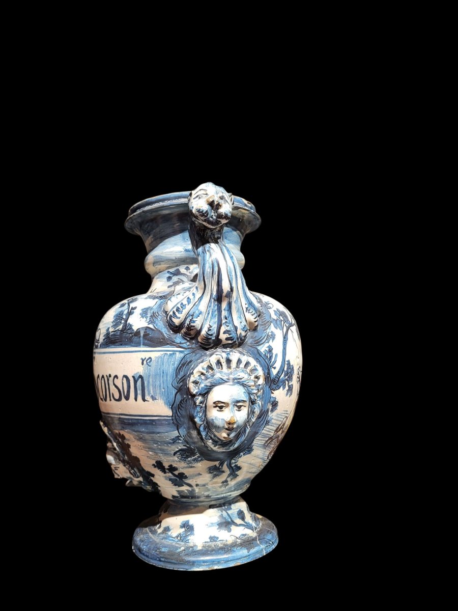 Savona Majolica Vase, Mid-17th Century.-photo-3