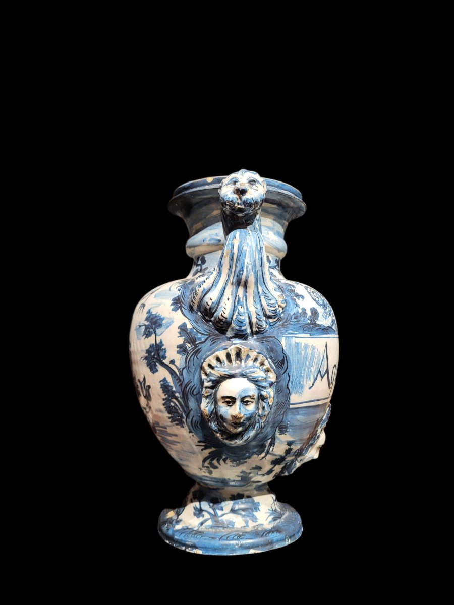 Savona Majolica Vase, Mid-17th Century.-photo-5