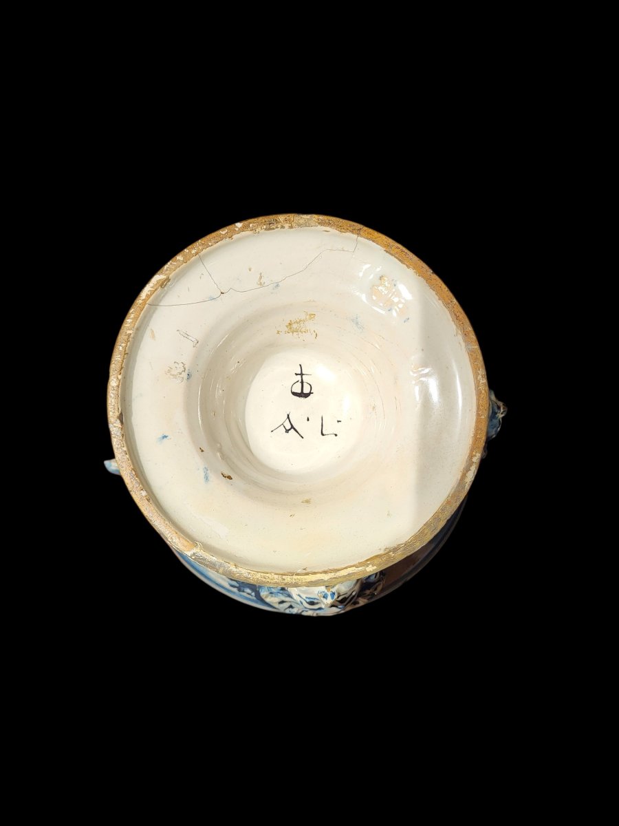 Savona Majolica Vase, Mid-17th Century.-photo-7