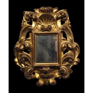 Carved And Gilded Frame With Mirror, Spain, Late 17th Century