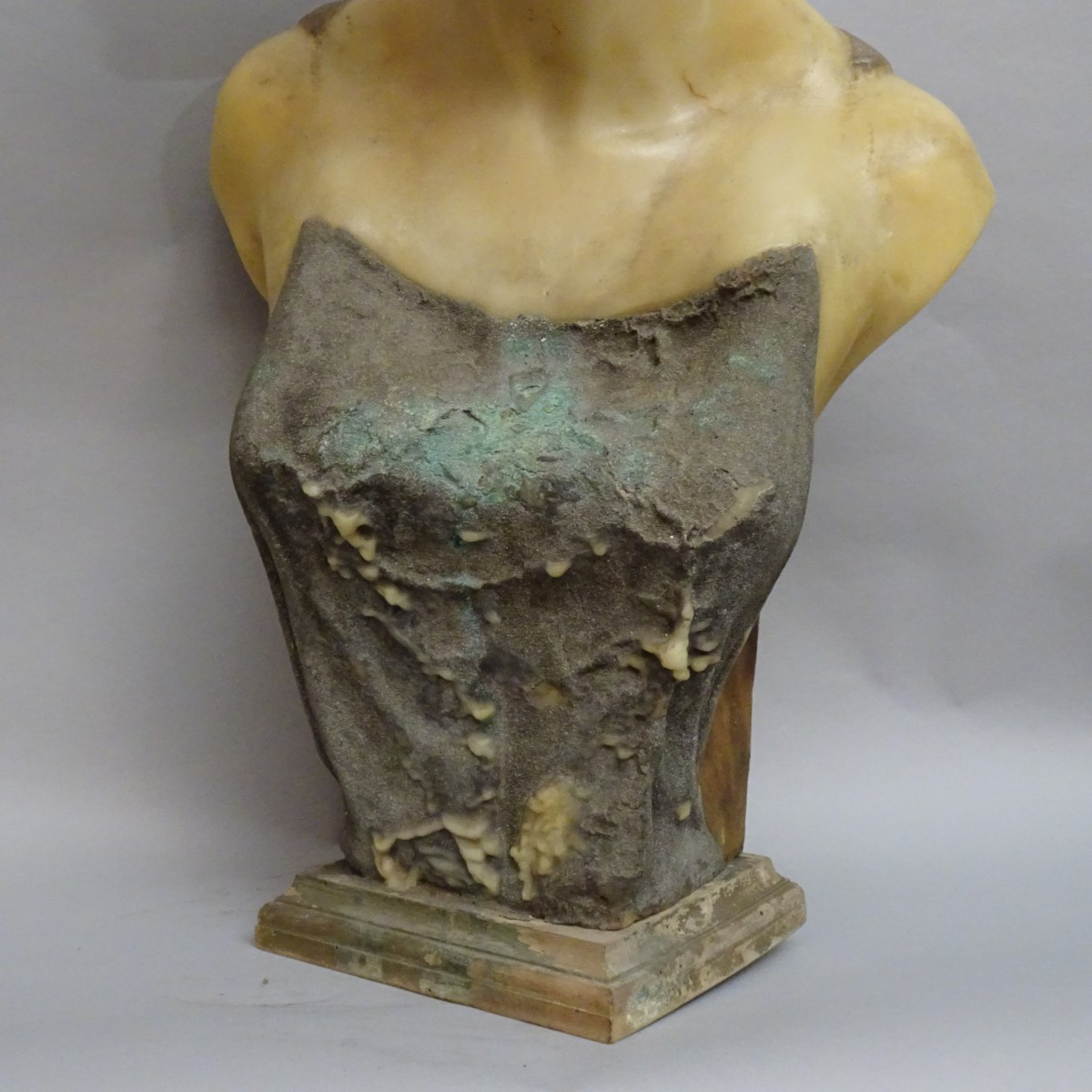 Wax Mannequin Bust Late 19th Early 20th Century-photo-4