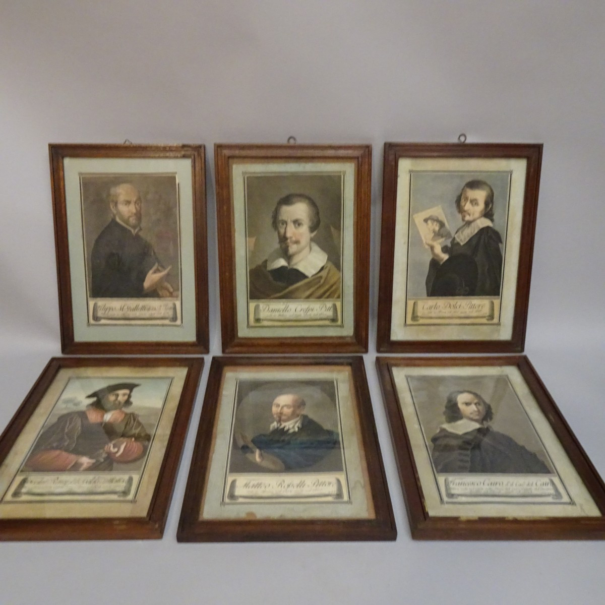 Collection De 25 Gravures Représentant Des Portraits De Peintres Du XVIIIe Siècle-photo-3