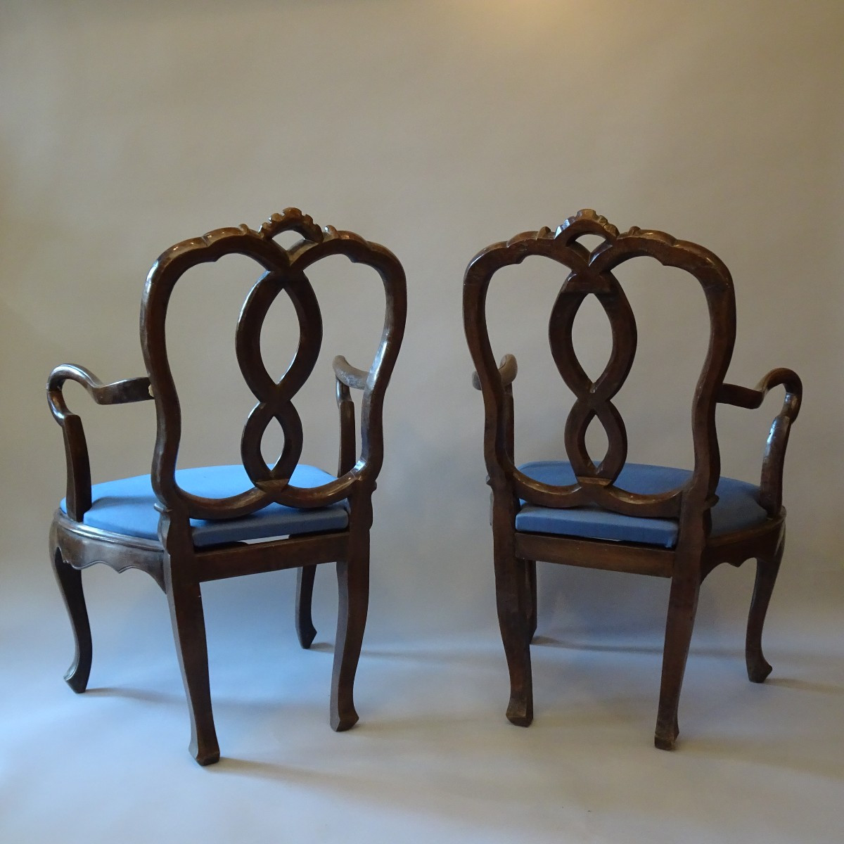 Pair Of Louis XV Armchairs, Venice, Mid-18th Century-photo-3