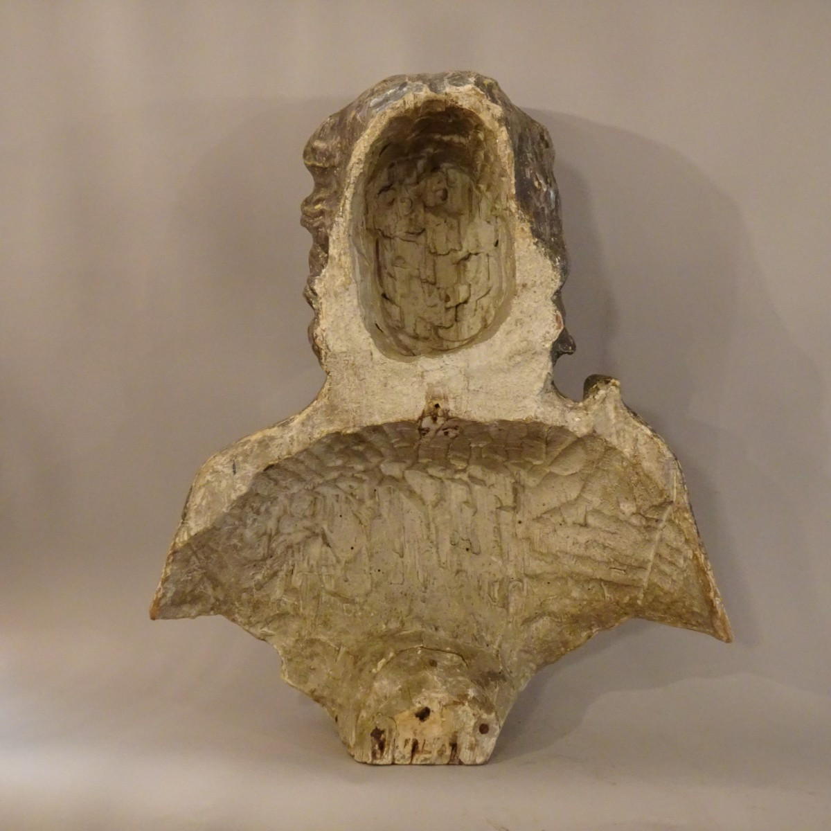 18th Century Silvered Wood Sculpture-photo-2