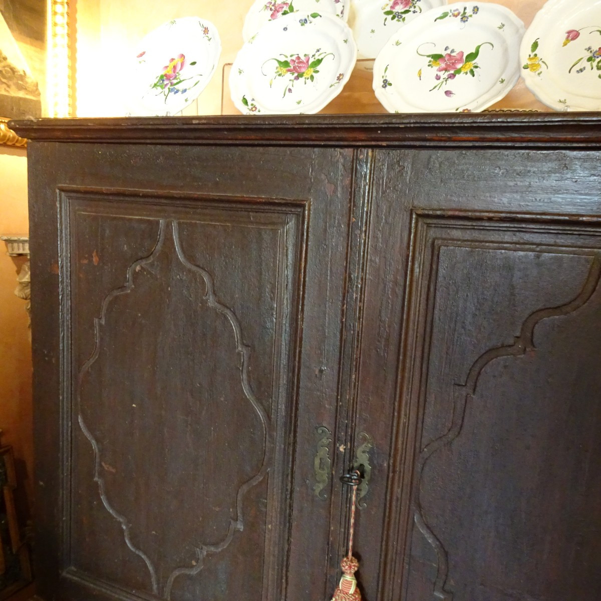 Buffet génois à double porte du XVIIIe siècle-photo-3