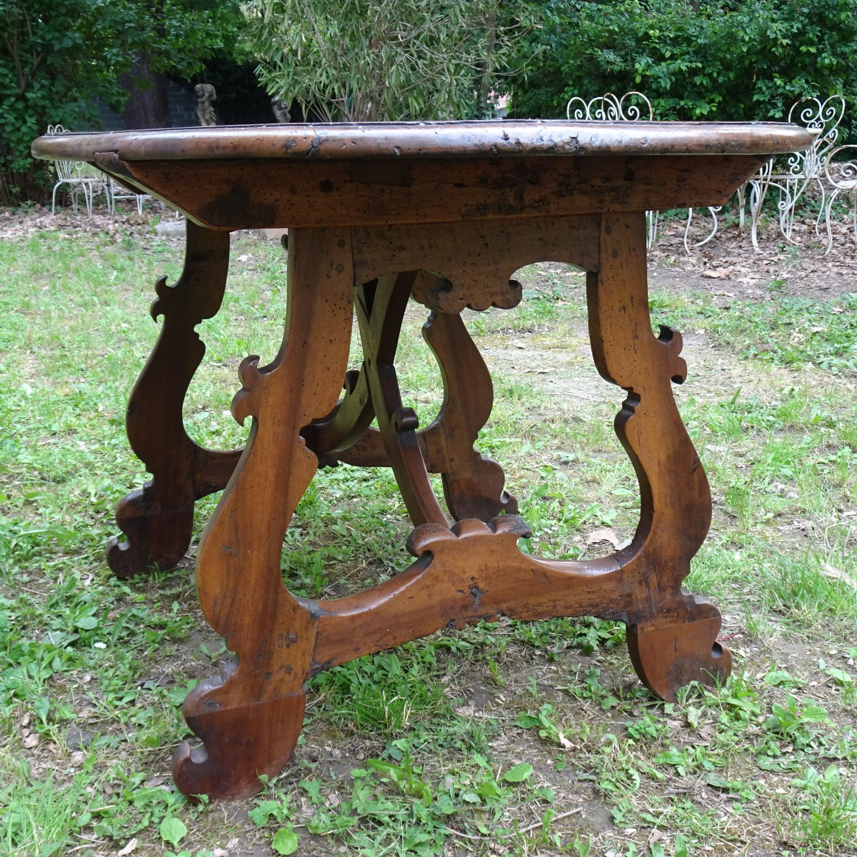 Table ovale en forme de lyre, fin du XVIIe siècle-photo-4