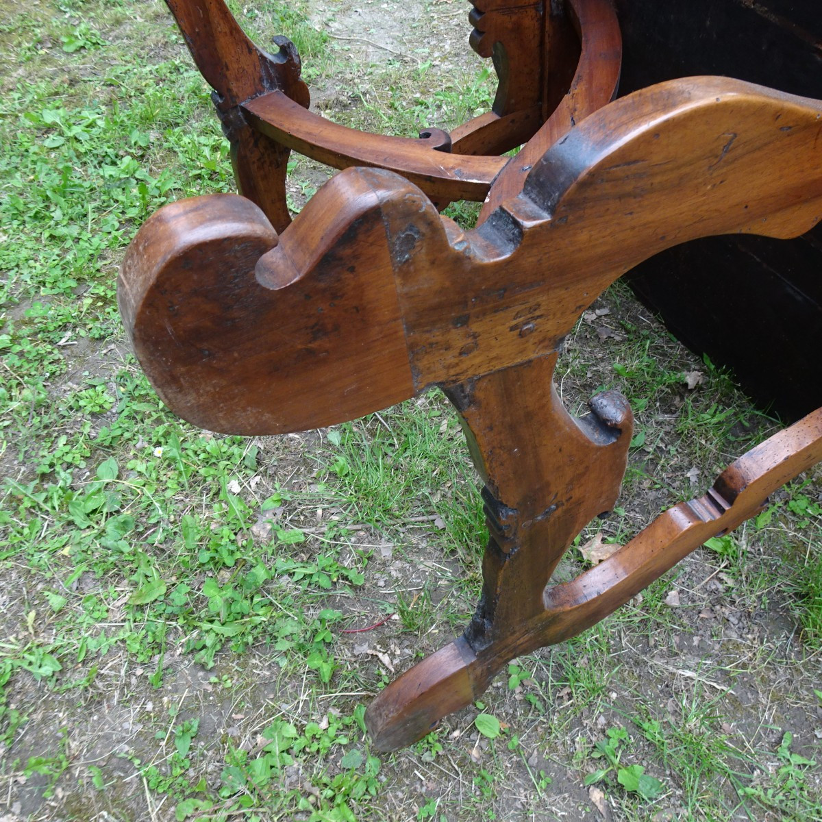 Table ovale en forme de lyre, fin du XVIIe siècle-photo-6