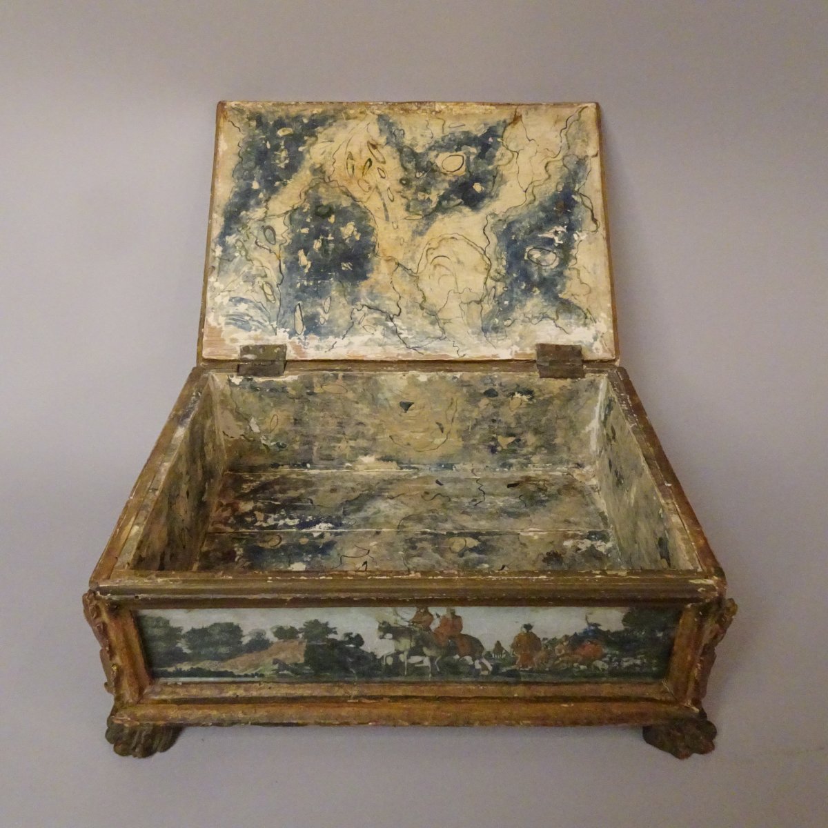 Boîte peinte de Venise, XVIIIe siècle-photo-4