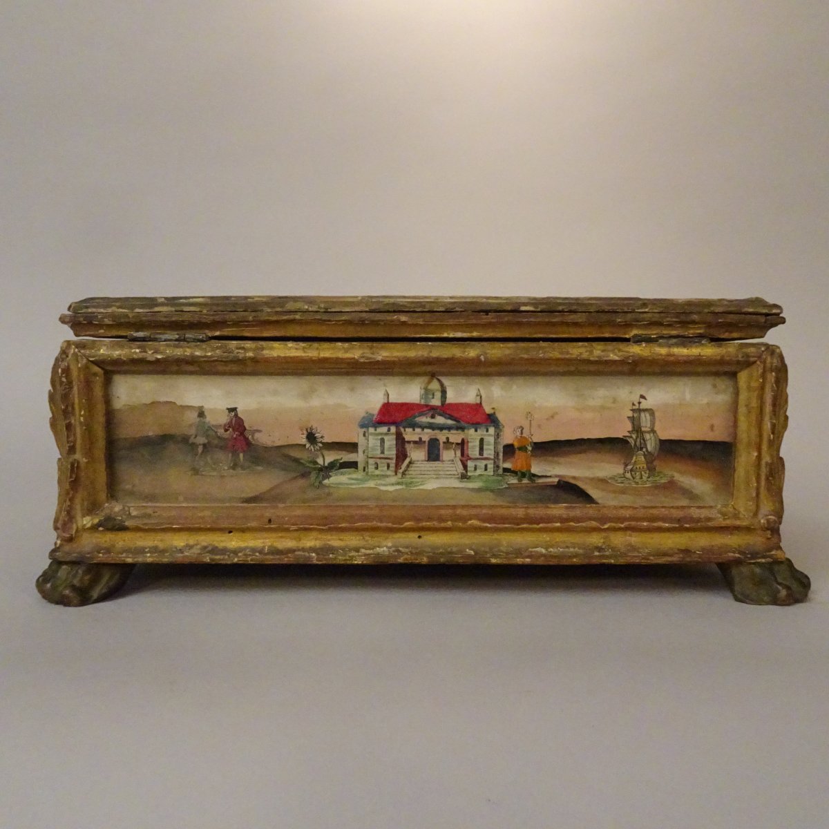 Boîte peinte de Venise, XVIIIe siècle-photo-8