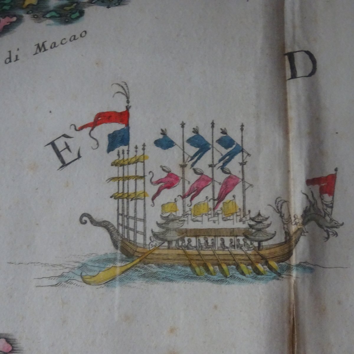 Carte de la Chine méridionale et de Taïwan de Vincenzo Coronelli (1650-1718), datant de 1696-photo-2