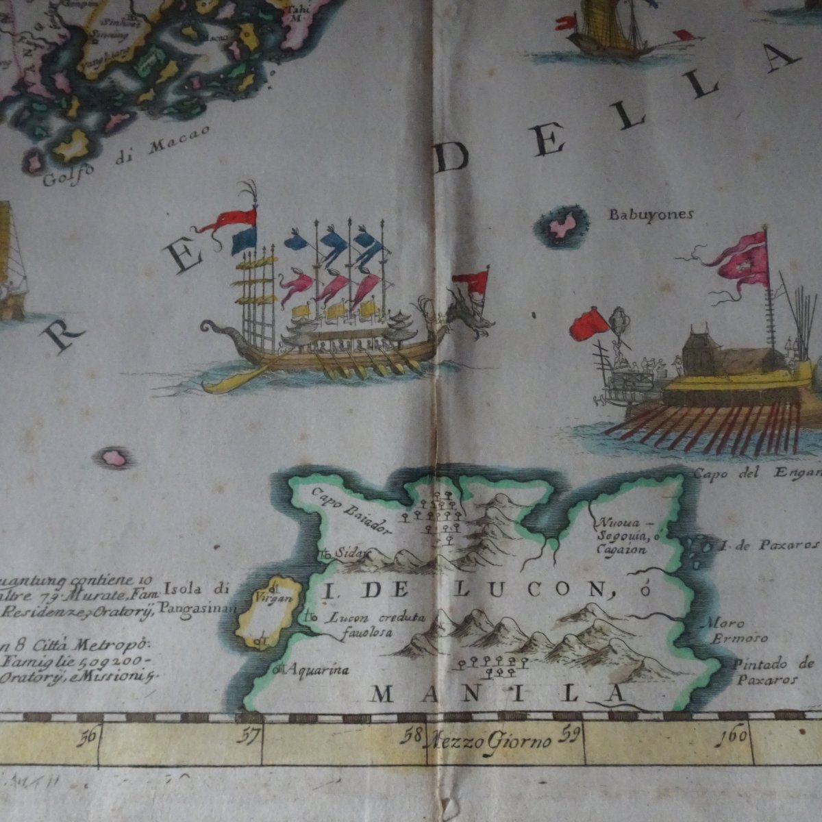 Carte de la Chine méridionale et de Taïwan de Vincenzo Coronelli (1650-1718), datant de 1696-photo-4