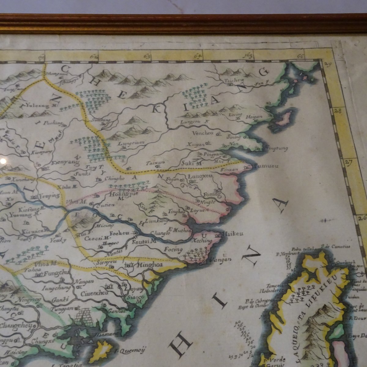 Carte de la Chine méridionale et de Taïwan de Vincenzo Coronelli (1650-1718), datant de 1696-photo-7