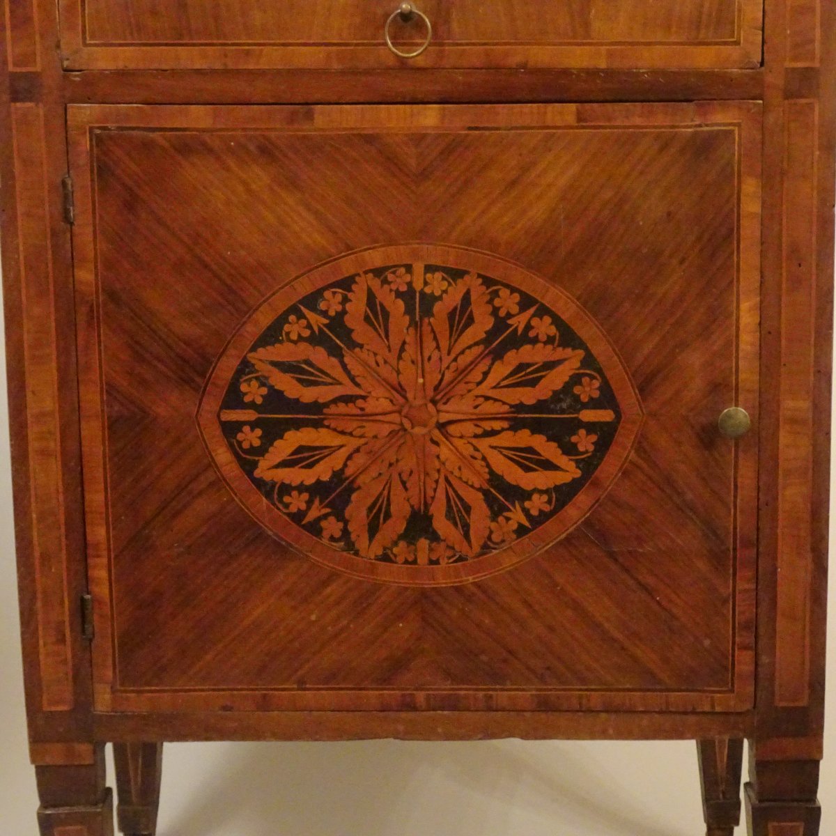 Pair Of Louis XVI Bedside Tables, Lombardy, 18th Century-photo-1