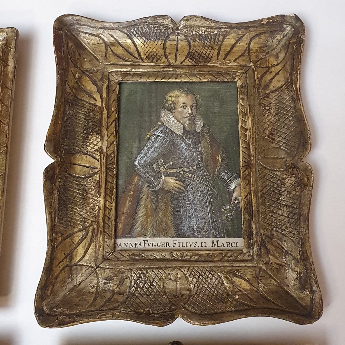 Gravures représentant des portraits avec encadrements, XIXe siècle-photo-3