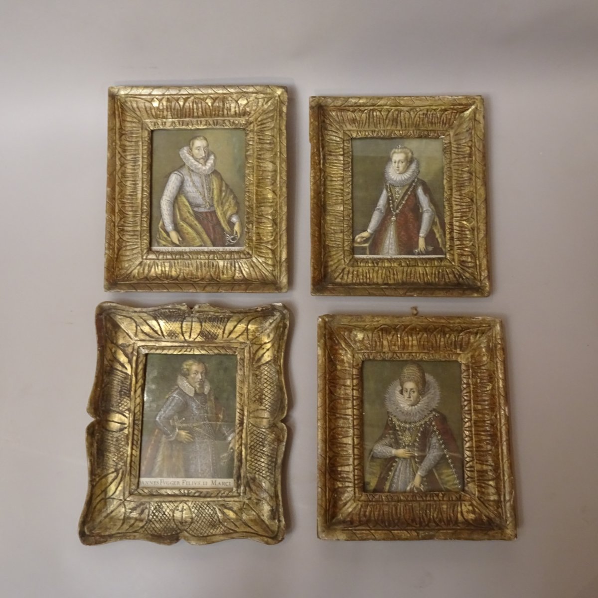 Gravures représentant des portraits avec encadrements, XIXe siècle-photo-4