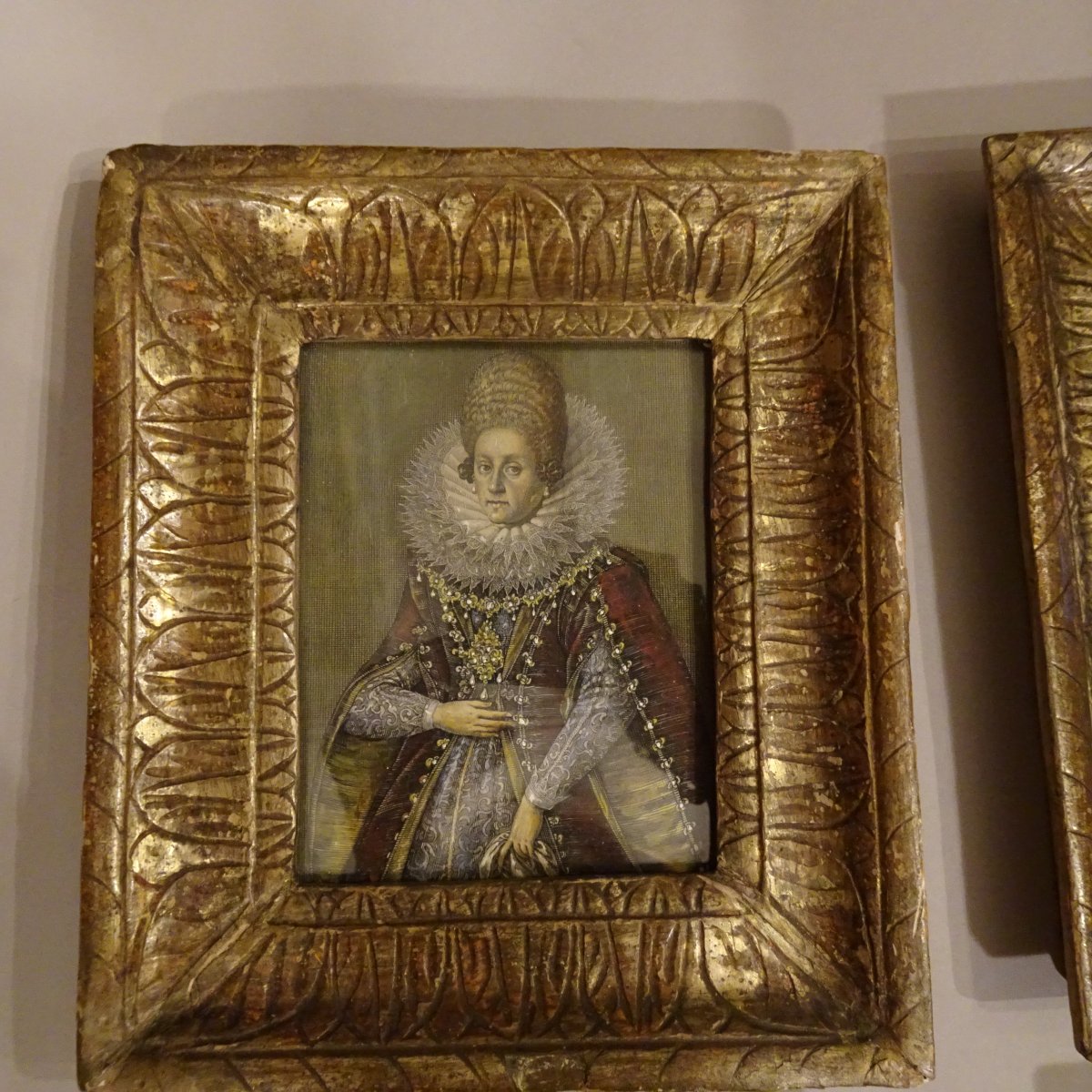 Gravures représentant des portraits avec encadrements, XIXe siècle-photo-8